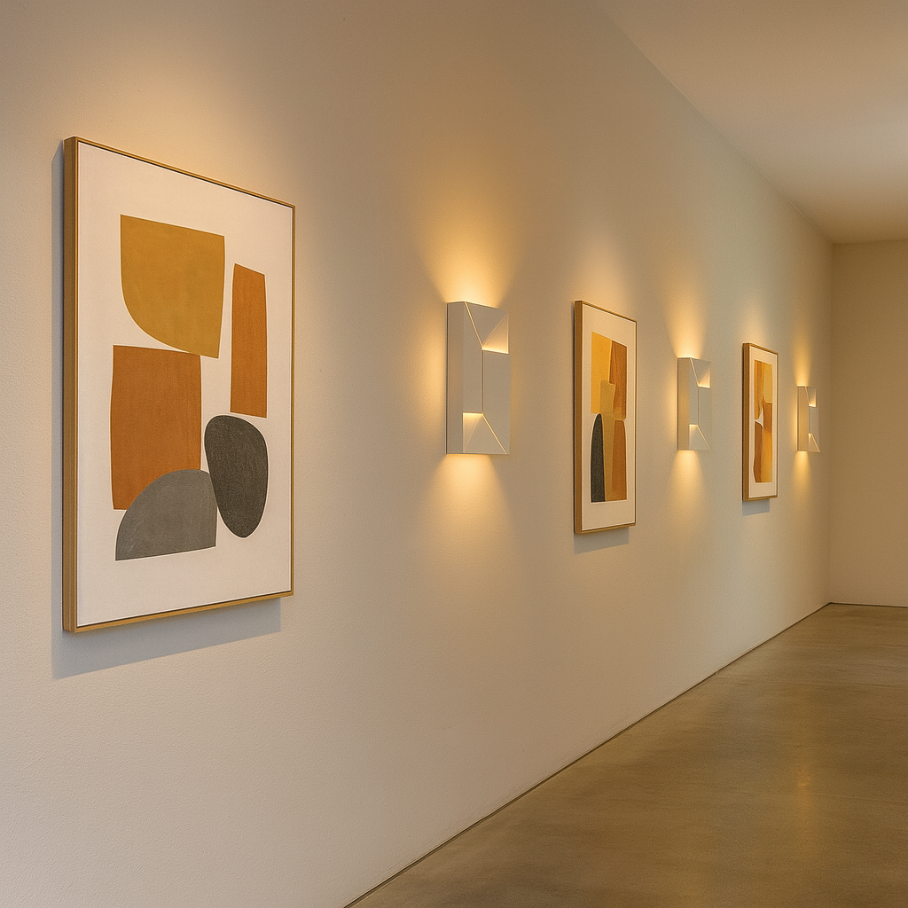 Jigsaw Modern LED Wall Light, Geometric Minimalist Sconce with Warm White Glow